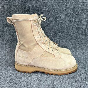 Bates Tactical Boots Men's 7.5XW Tan Suede Leather Waterproof Gore-Tex Military